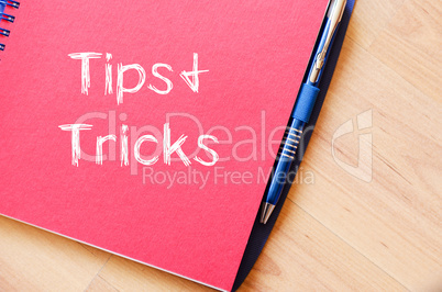 Tips and tricks write on notebook