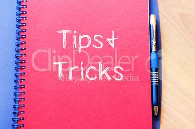 Tips and tricks write on notebook