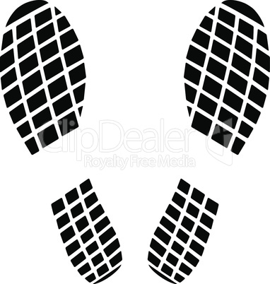 Black footprint icon