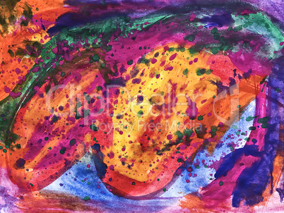 multicolored stains watercolor painting as a background