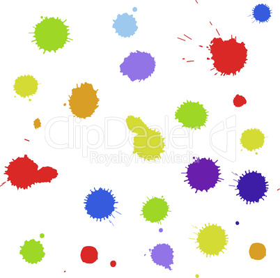 Seamless pattern background with blots