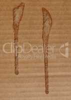 Corrugated cardboard background