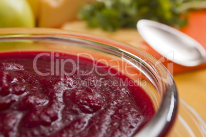 Cream soup made from beets