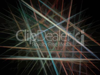 image of one Digital Fractal on Black Color image of one Digital Fractal on Black Color