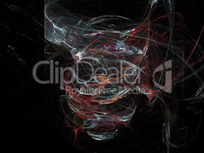 image of one Digital Fractal on Black Color image of one Digital Fractal on Black Color