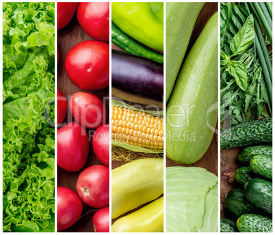 Healthy fresh vegetables background