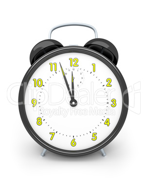 black alarm clock