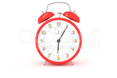 red alarm clock