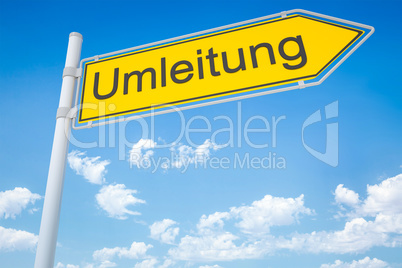 german road sign