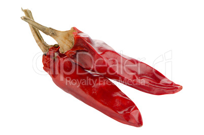 Two red hot chili pepper Two red hot chili pepper