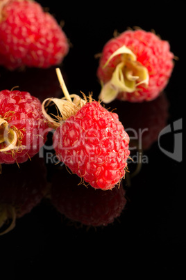 Fresh raspberries