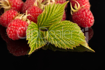 Fresh raspberries