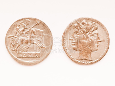 Roman coin vintage