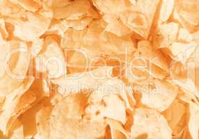 Retro looking Potato chips crisps