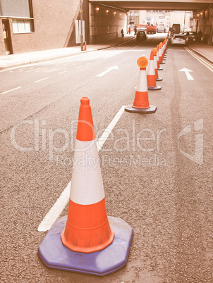 Traffic cone vintage