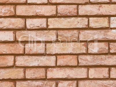 Retro looking Red brick wall background