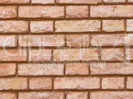 Retro looking Red brick wall background