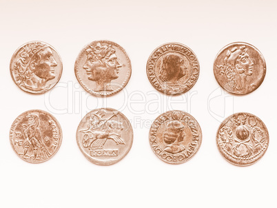 Roman coin vintage