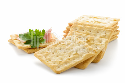 Crackers with Ham