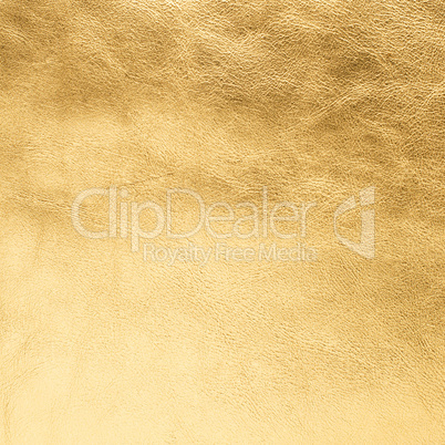 Golden color leather