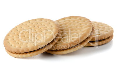 Sandwich biscuits with chocolate filling