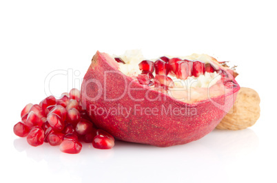 Ripe pomegranate fruit