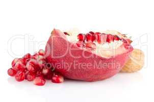 Ripe pomegranate fruit