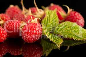 Fresh raspberries