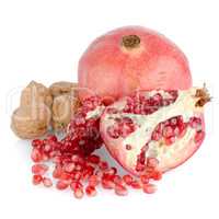 Ripe pomegranate fruit