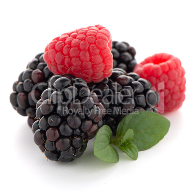 Raspberry with blackberry