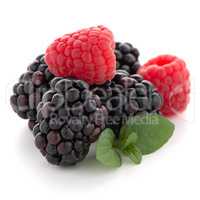Raspberry with blackberry