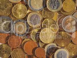 Euro coins background