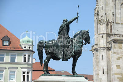 Reiterstandbild Ludwig I. in Regensburg