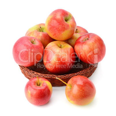 apples isolated on white background