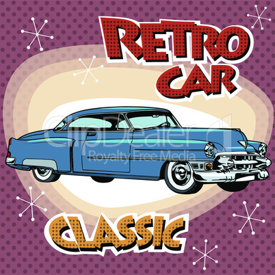 Classic retro car