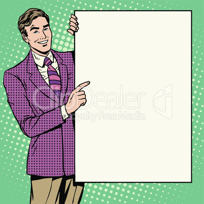 Businessman poster style your brand here