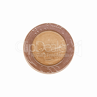 Coin isolated vintage