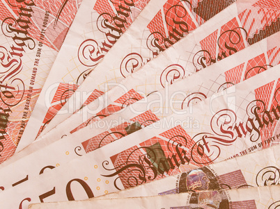 Pound notes vintage