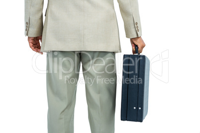 Businessman holding a briefcase