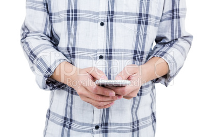 Man sending a text