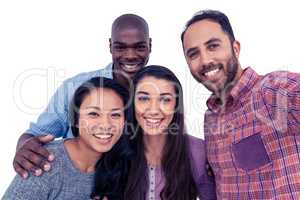 Portrait of happy multi-ethnic friends