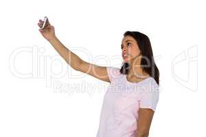 Girl taking a selfie