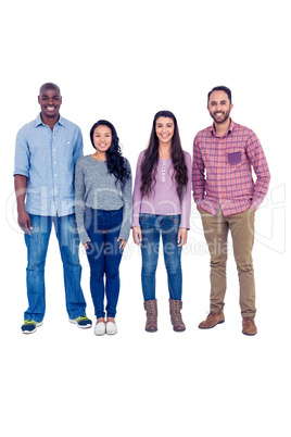 Portrait of multi-ethnic friends standing