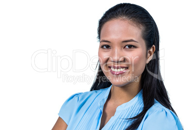 Smiling businesswoman posing for camera