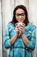 Smiling women with glasses