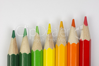 Conceptual crayons as energy label colors.