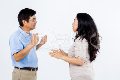 Couple arguing with each other