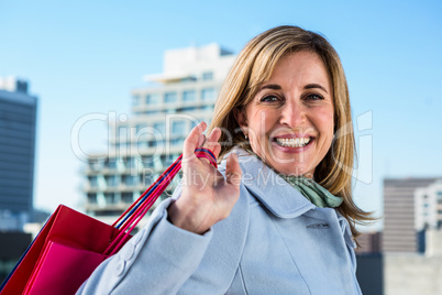 Woman doing shopping