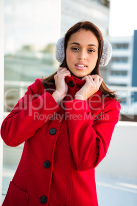 Portrait of women wearing coat