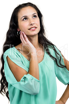 Smiling woman posing for camera